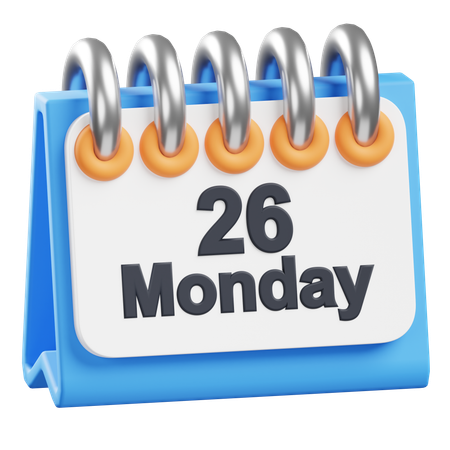 Desk Calendar  3D Icon