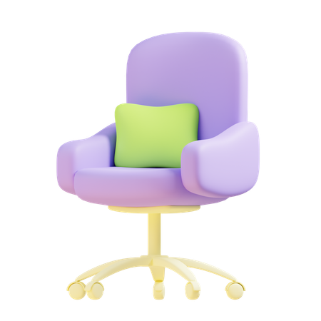 Desk Chair  3D Icon