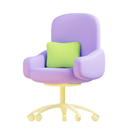 Desk Chair  3D Icon