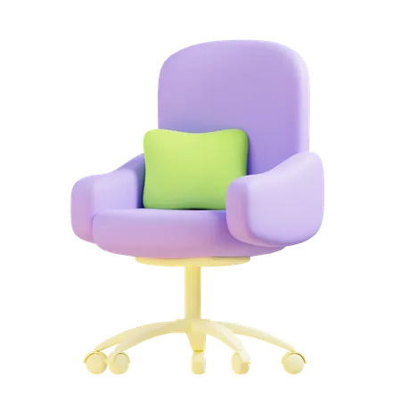 Desk Chair  3D Icon