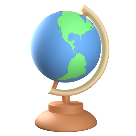 Desk Globe  3D Icon