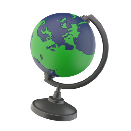 Desk Globe  3D Icon