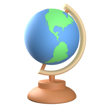 Desk Globe 3D Icon