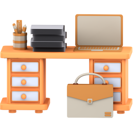 Desk organizer  3D Icon