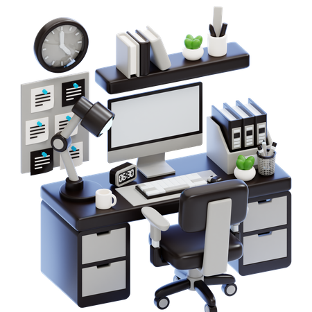 Desk Organizer  3D Icon