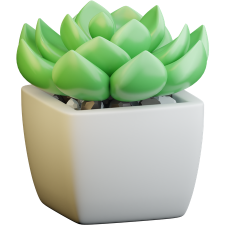 デスク用植物  3D Icon