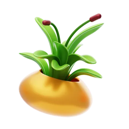 Desk Plant  3D Icon