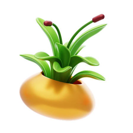 Desk Plant  3D Icon