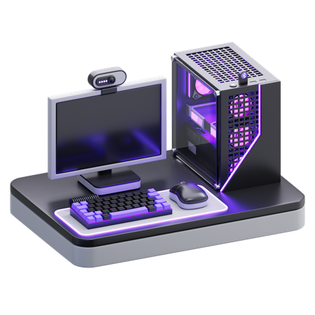 Desk Setup  3D Icon