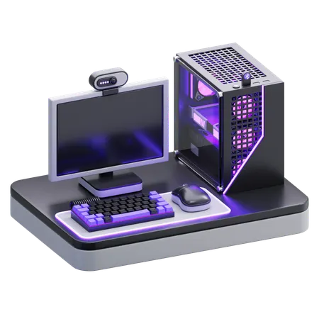 Desk Setup 3D Icon