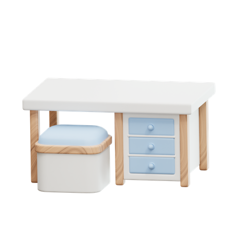 Desk Table  3D Icon