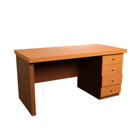 Desk Table  3D Illustration