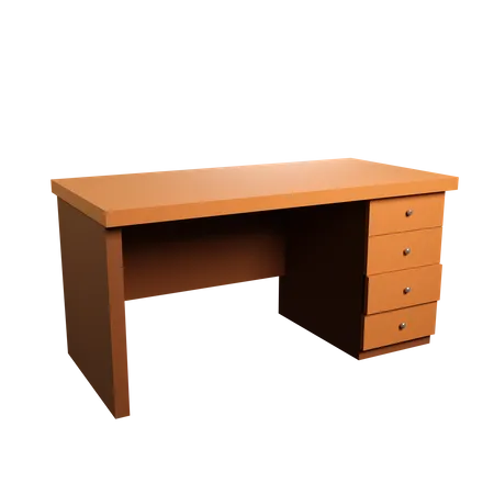 Desk Table  3D Illustration