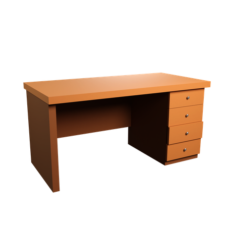 Desk Table 3D Illustration