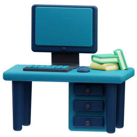 Desk Table 3D Icon
