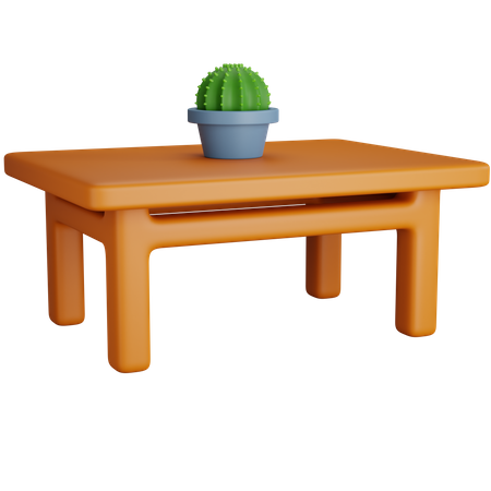 Desk Table 3D Icon