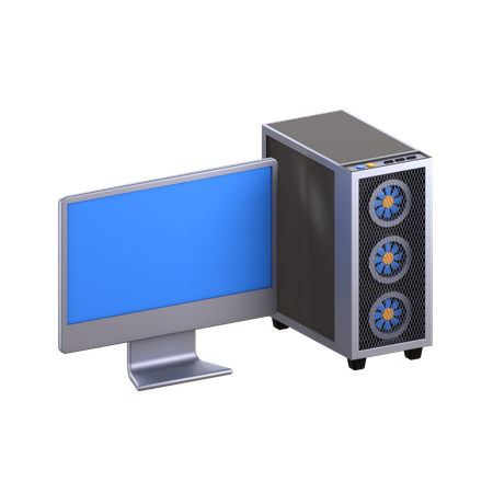 Desktop Computer  3D Icon