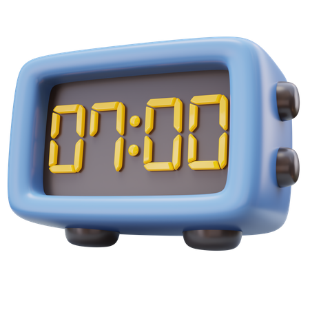 Desktop electronic clock  3D Icon