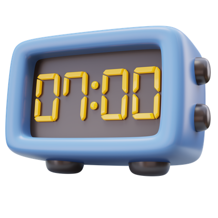 Desktop electronic clock  3D Icon