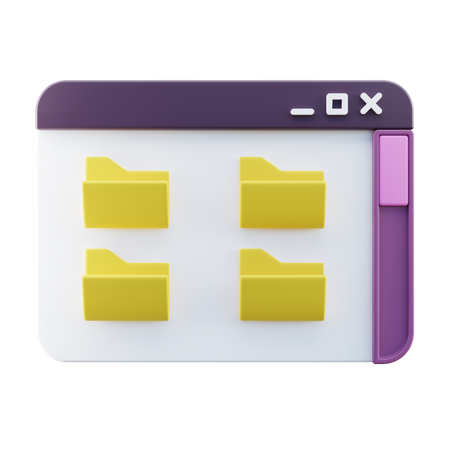 Desktop File Manager  3D Icon