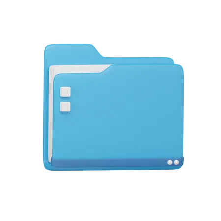 Desktop folder  3D Icon