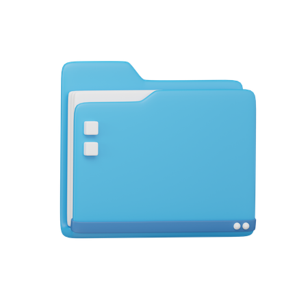 Desktop folder  3D Icon