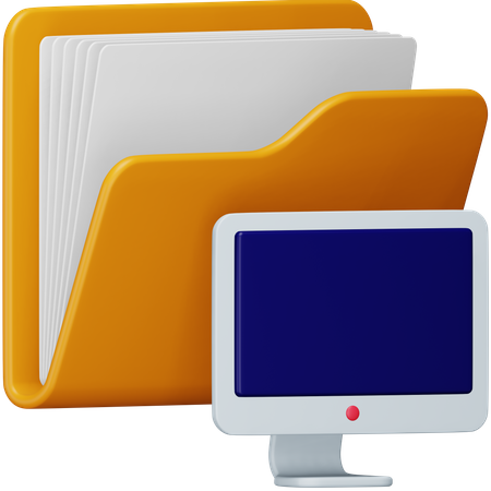 Desktop Folder  3D Icon