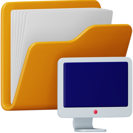 Desktop Folder 3D Icon