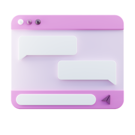 Desktop Messenger  3D Icon