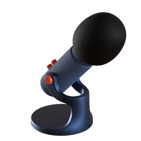Desktop Microphone  3D Icon