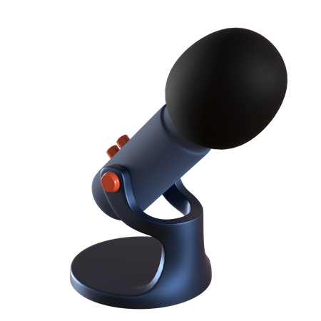 Desktop Microphone  3D Icon