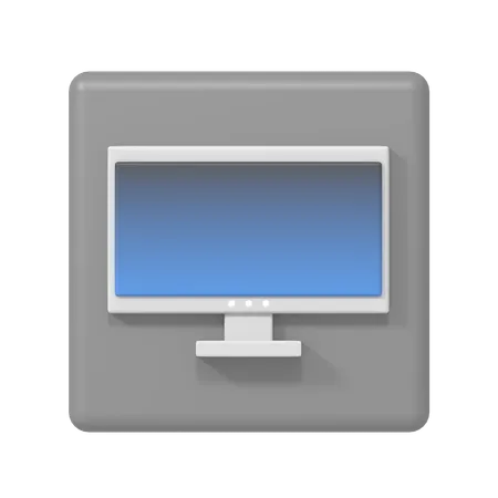 Desktop PC  3D Icon