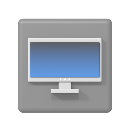 Desktop Pc  3D Icon