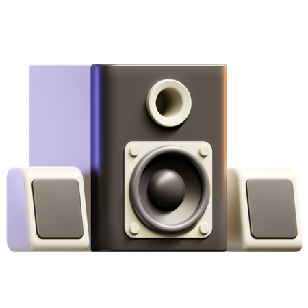 Desktop Speaker  3D Icon