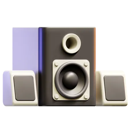 Desktop Speaker  3D Icon