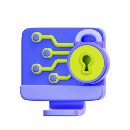 Desktop Wallet Security  3D Icon
