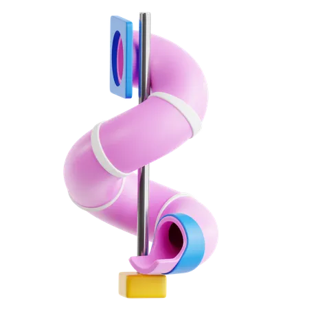 Corrediça espiral  3D Icon