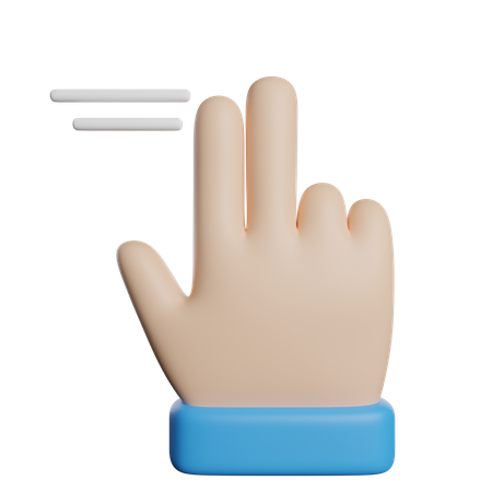 Deslize o dedo  3D Icon