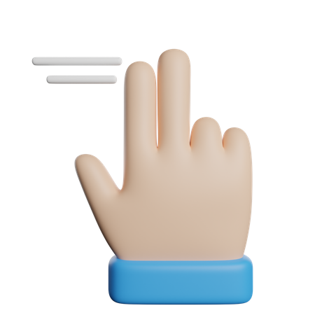 Deslize o dedo  3D Icon