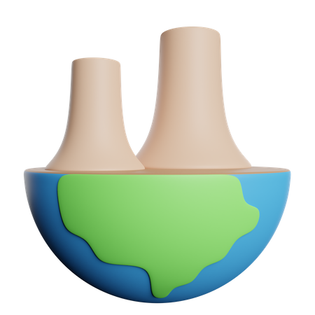 Desmatamento  3D Icon