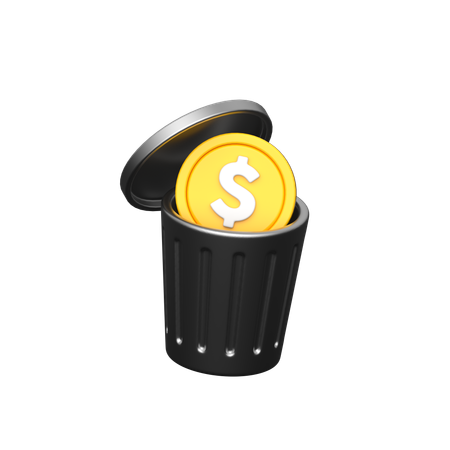 Desperdício de dinheiro  3D Icon