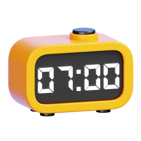 Reloj despertador digital  3D Icon