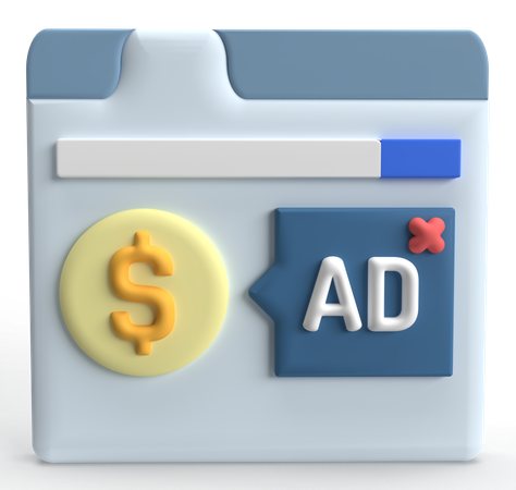 Despesa com publicidade  3D Icon