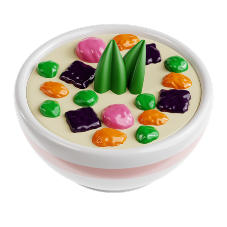 Dessert au lait de coco  3D Icon