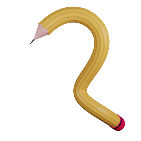 Dessin animé drôle de crayon  3D Icon