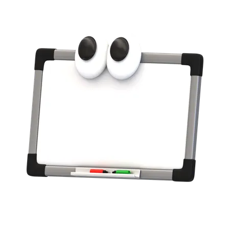 Tableau blanc de dessin animé  3D Icon