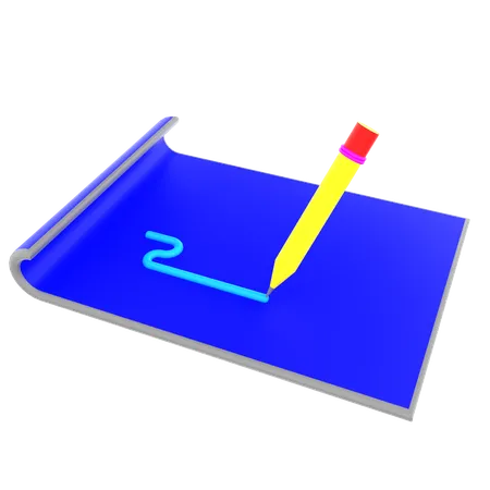 Feuille de dessin  3D Icon