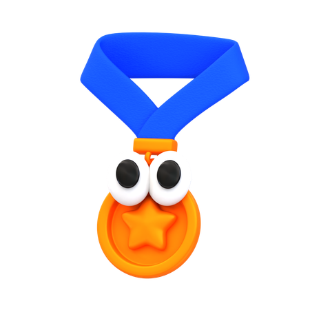 Médaille de dessin animé  3D Icon