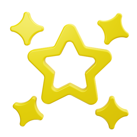 Estrella destacada  3D Icon