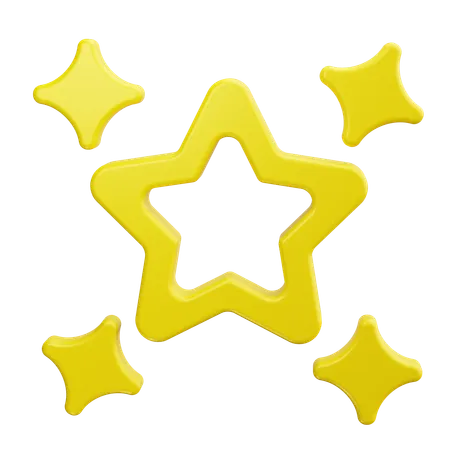 Estrella destacada  3D Icon